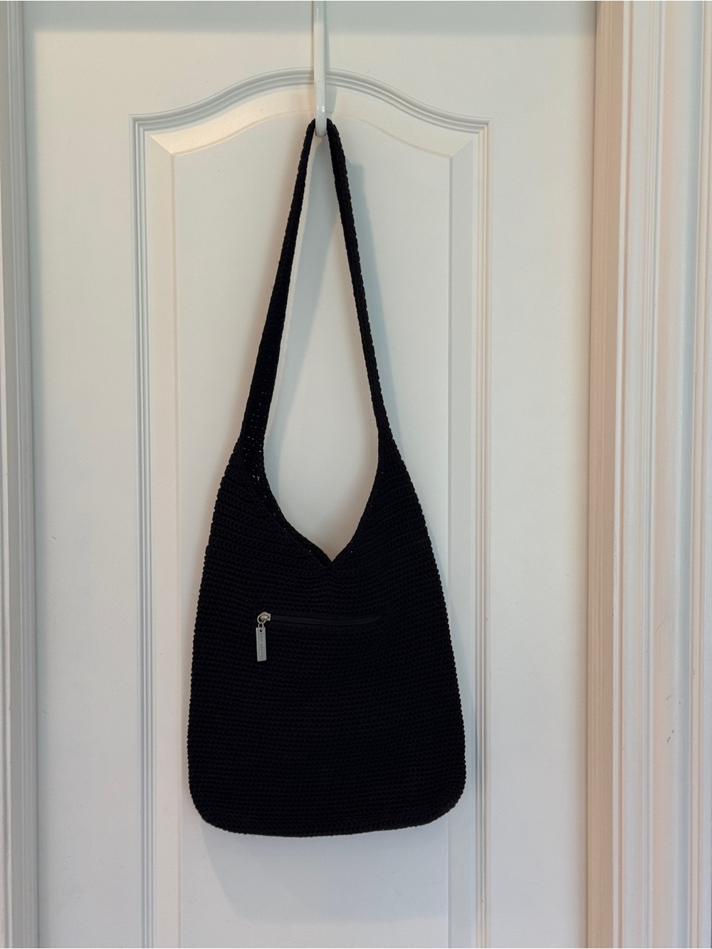 The Sak Black Crochet Shoulder Bag